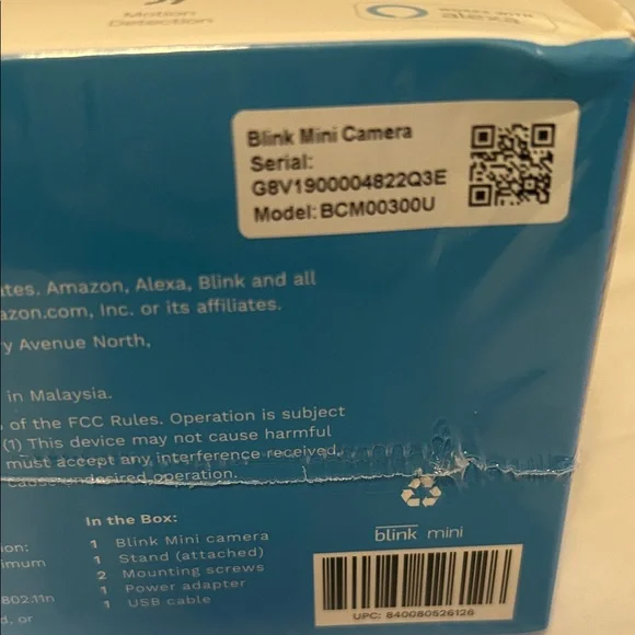 Blink Mini Indoor Plug-In HD Smart Security Camera - White - Picture 2 of 2